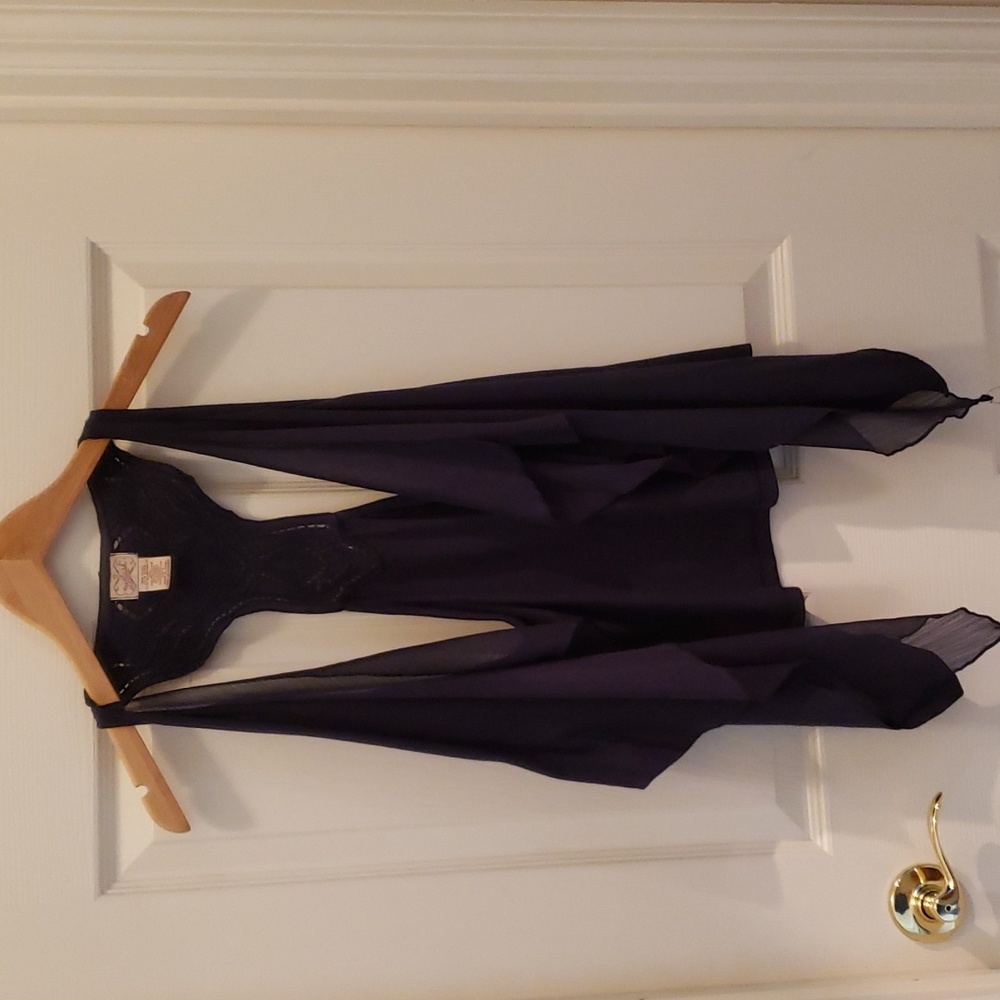 Eyelash vest - navy